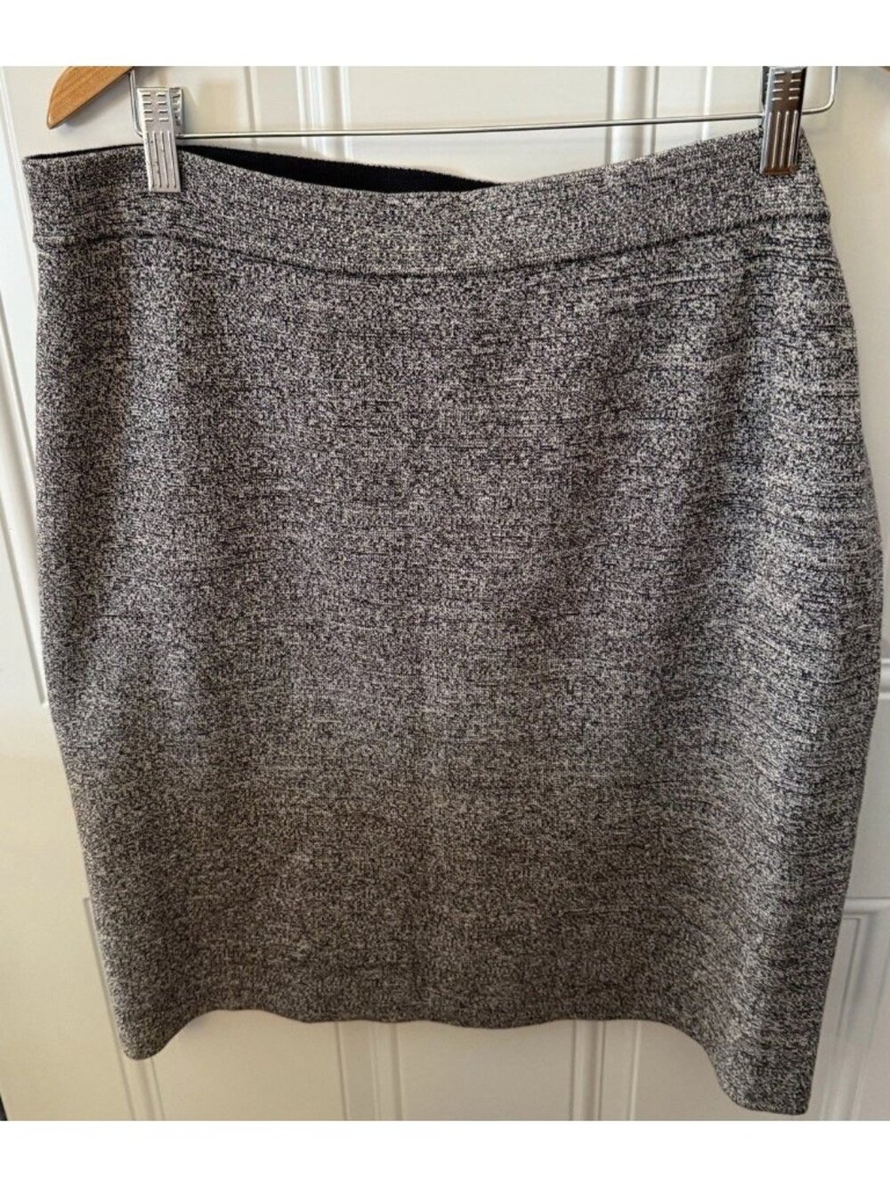 Charter Club Gray and Black A-Line Skirt Size XL